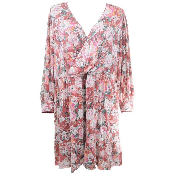 NWT LC Lauren Conrad Floral Sequin Mini Dress Women's Size 3X - Picture 2 of 10